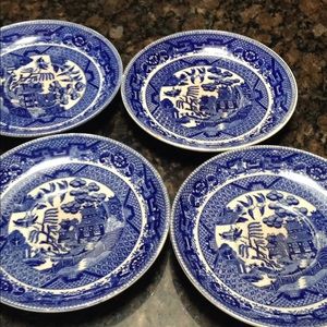 4 antique saucers, made in Japan